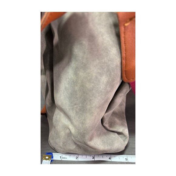 Tribal Pattern Gray & Brown Tote Bag With Adjustable Strap - Picture 8 of 11